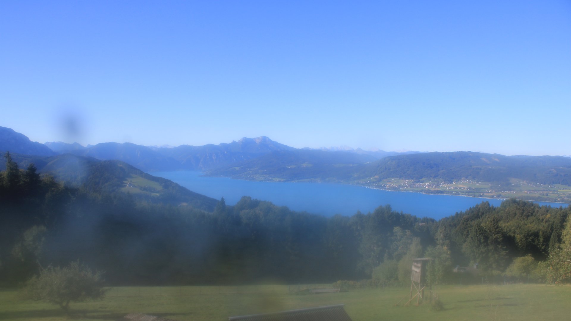 Live Ansicht Webcam Attersee vom Gahberg