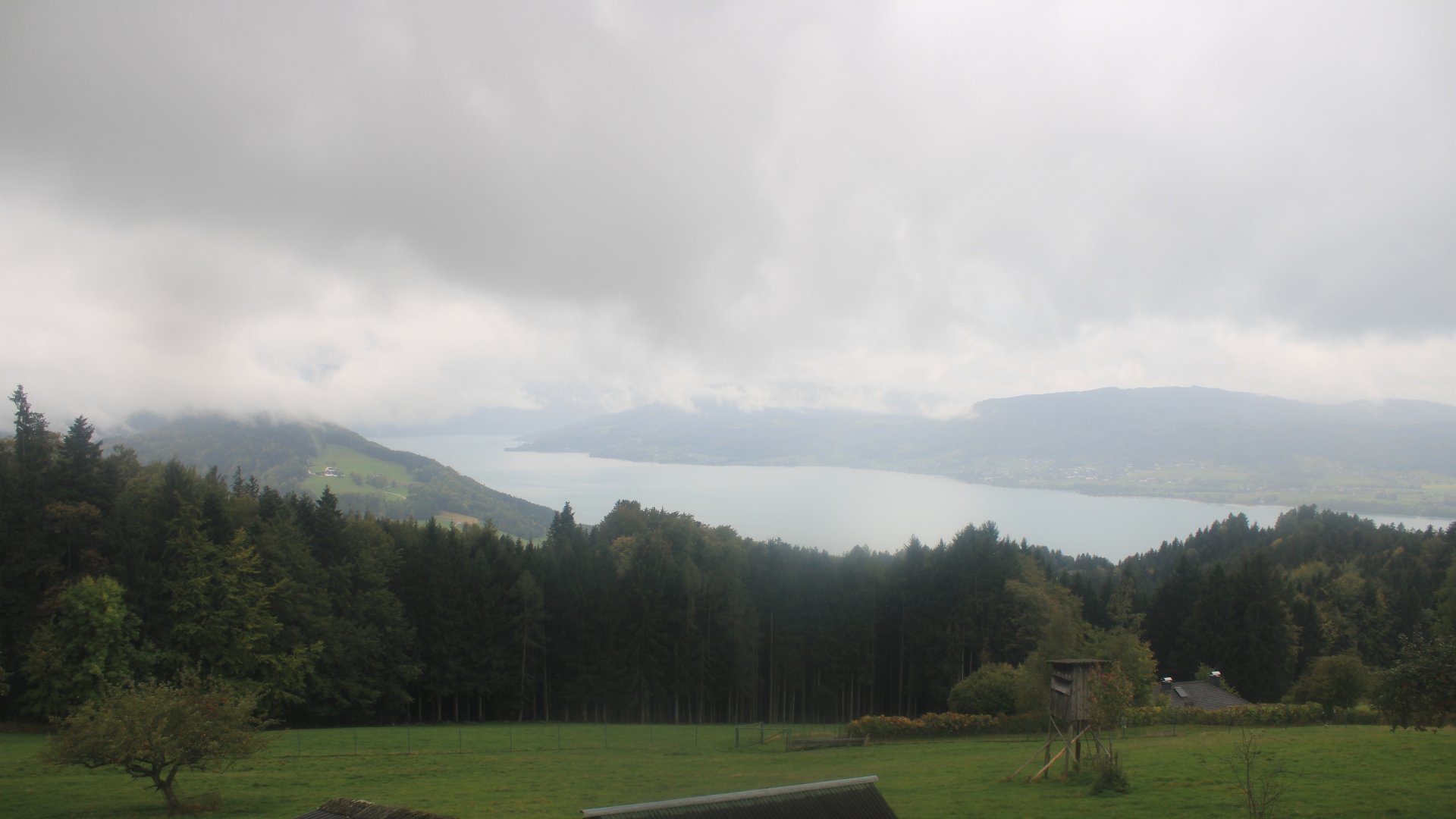 Live Ansicht Webcam Attersee vom Gahberg