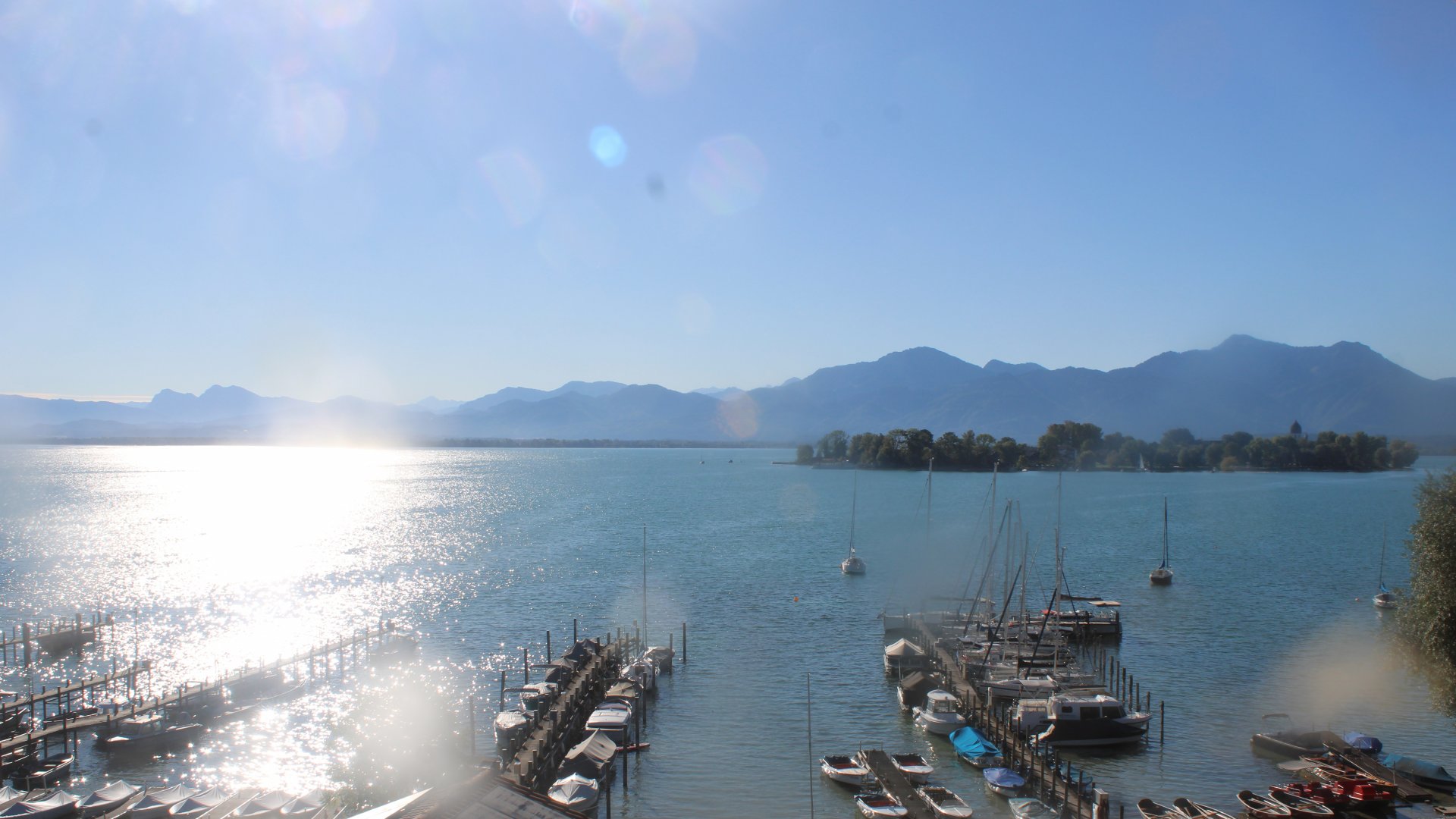 Live Ansicht Webcam Chiemsee-Gstadt