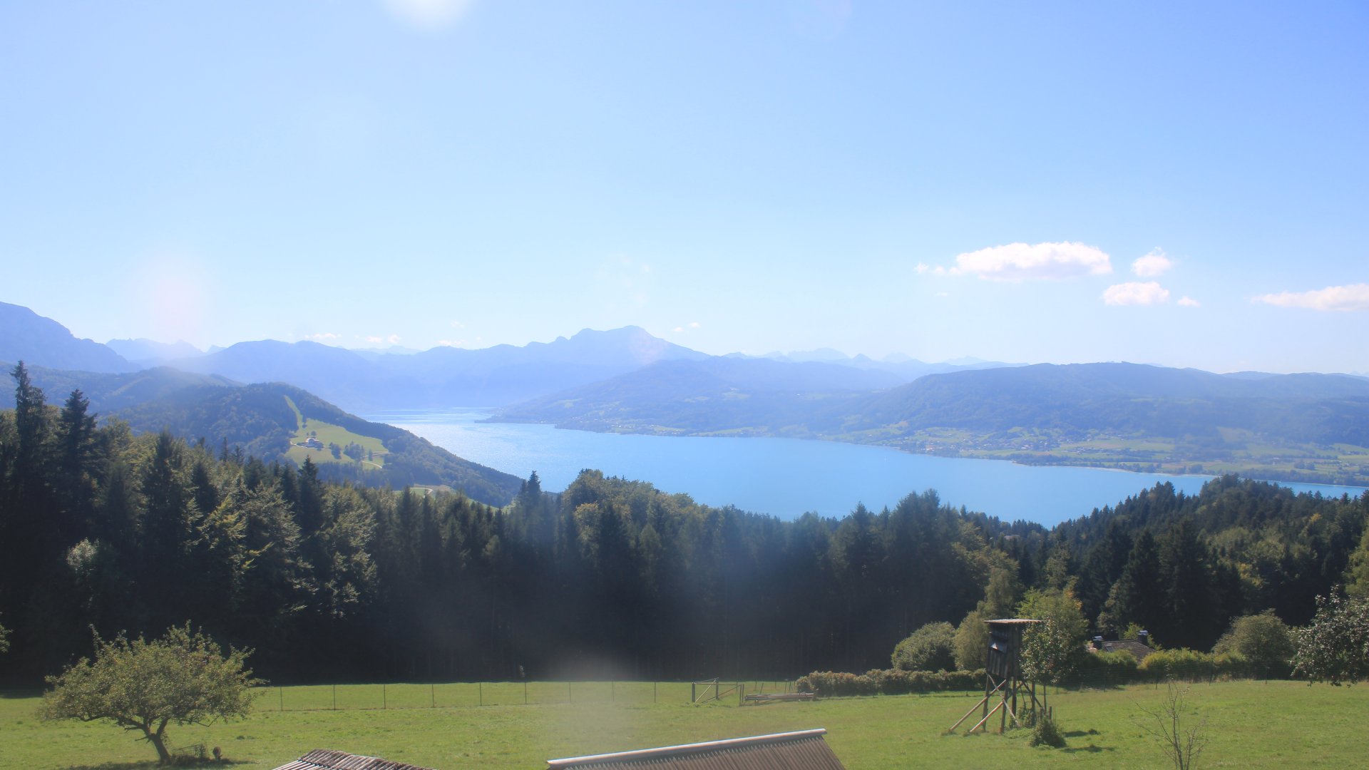 Live webcam view Lake Attersee from the Gahberg