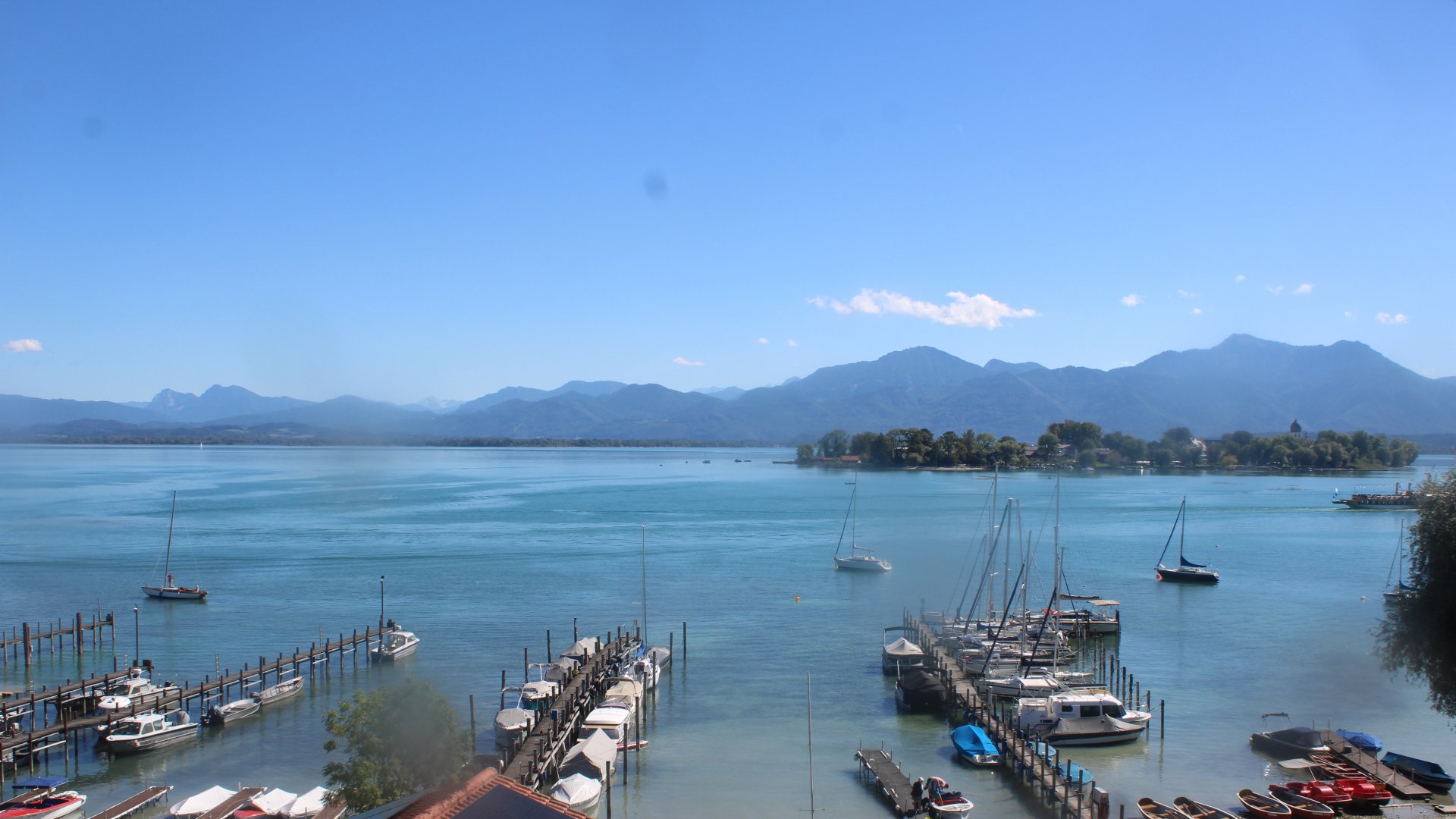 Live webcam view Chiemsee-Gstadt