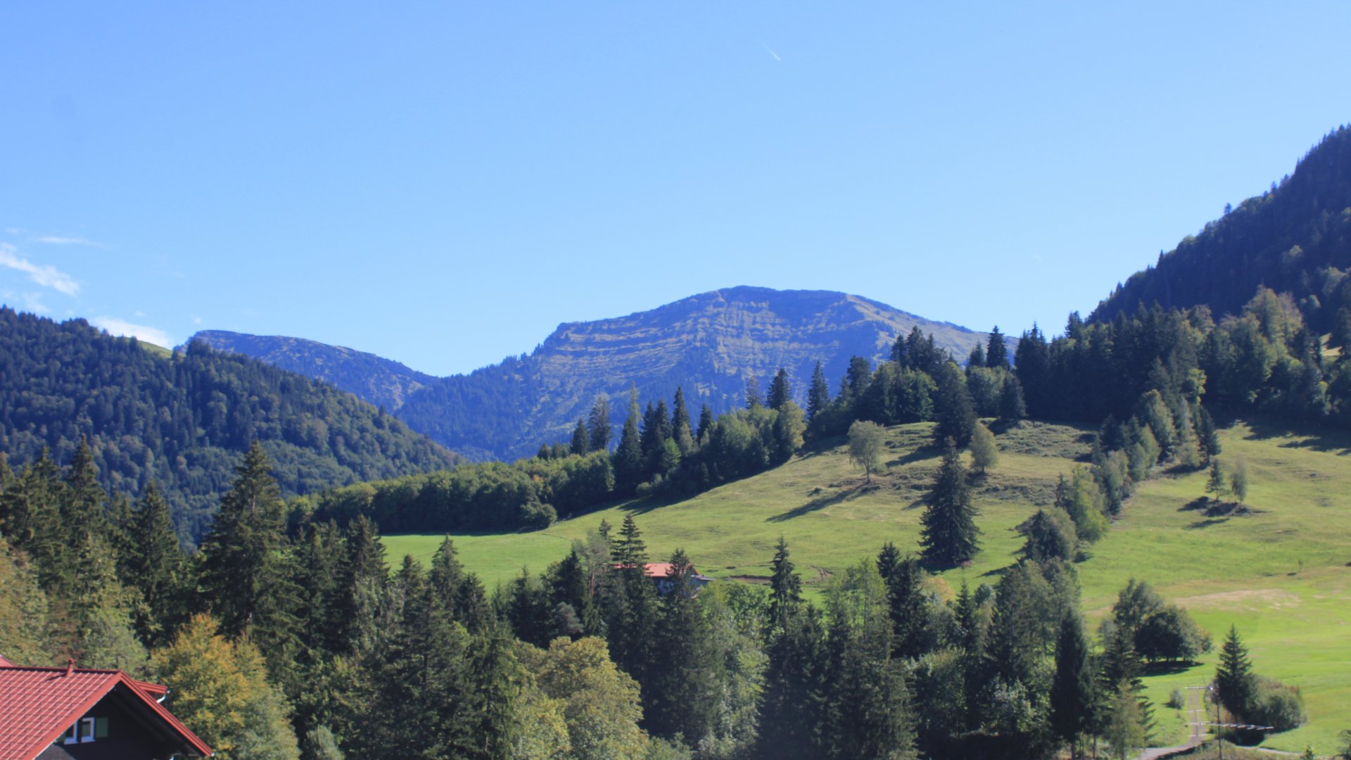 Live webcam view View of the Hochgrat from Oberstaufen