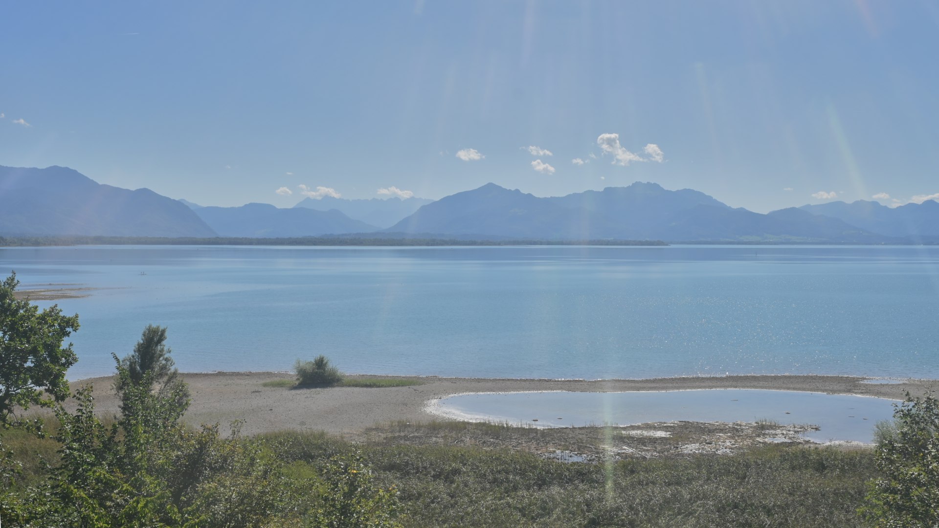 Live webcam view Lake Chiemsee from Chieming-Stöttham