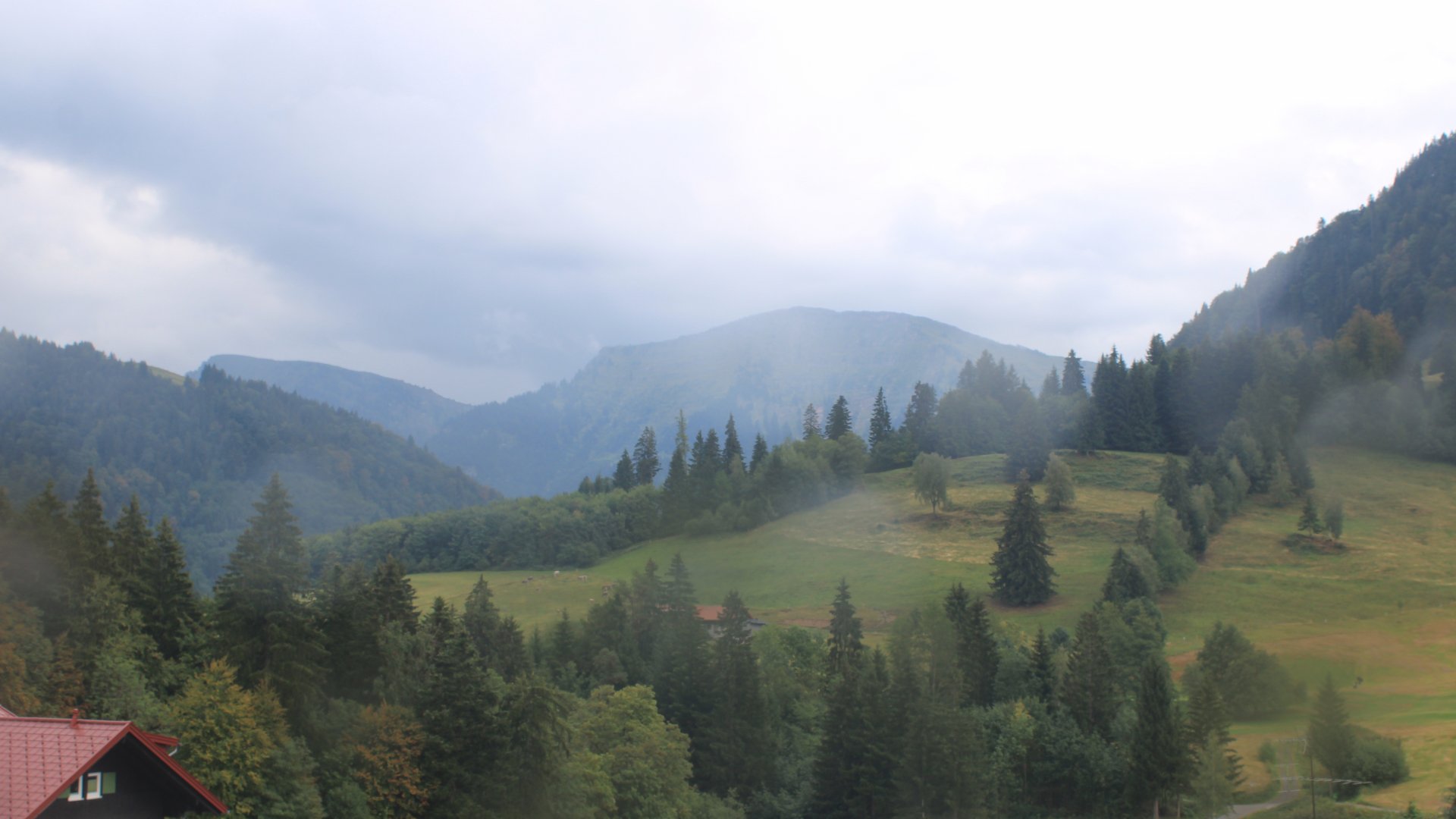 Live Ansicht Webcam Oberstaufen-Blick zum Hochgrat