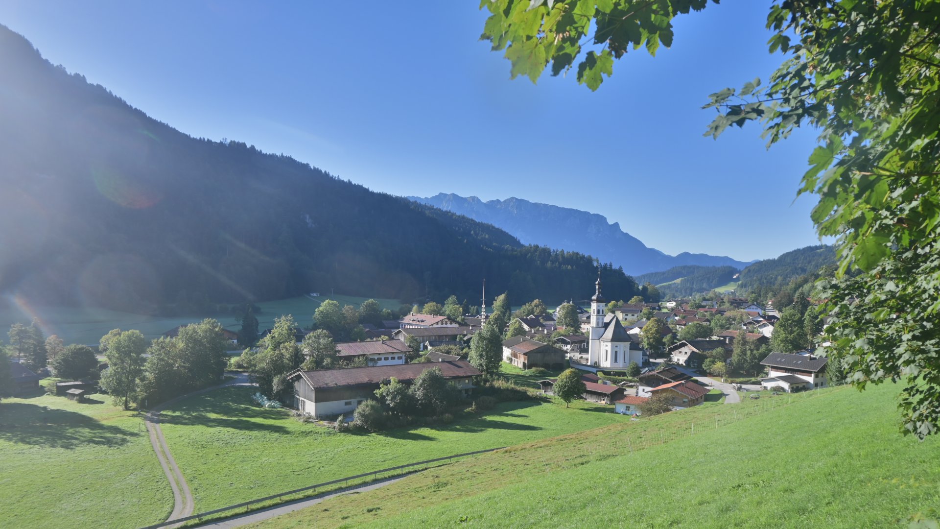 Live Ansicht Webcam Bergsteigerdorf Sachrang