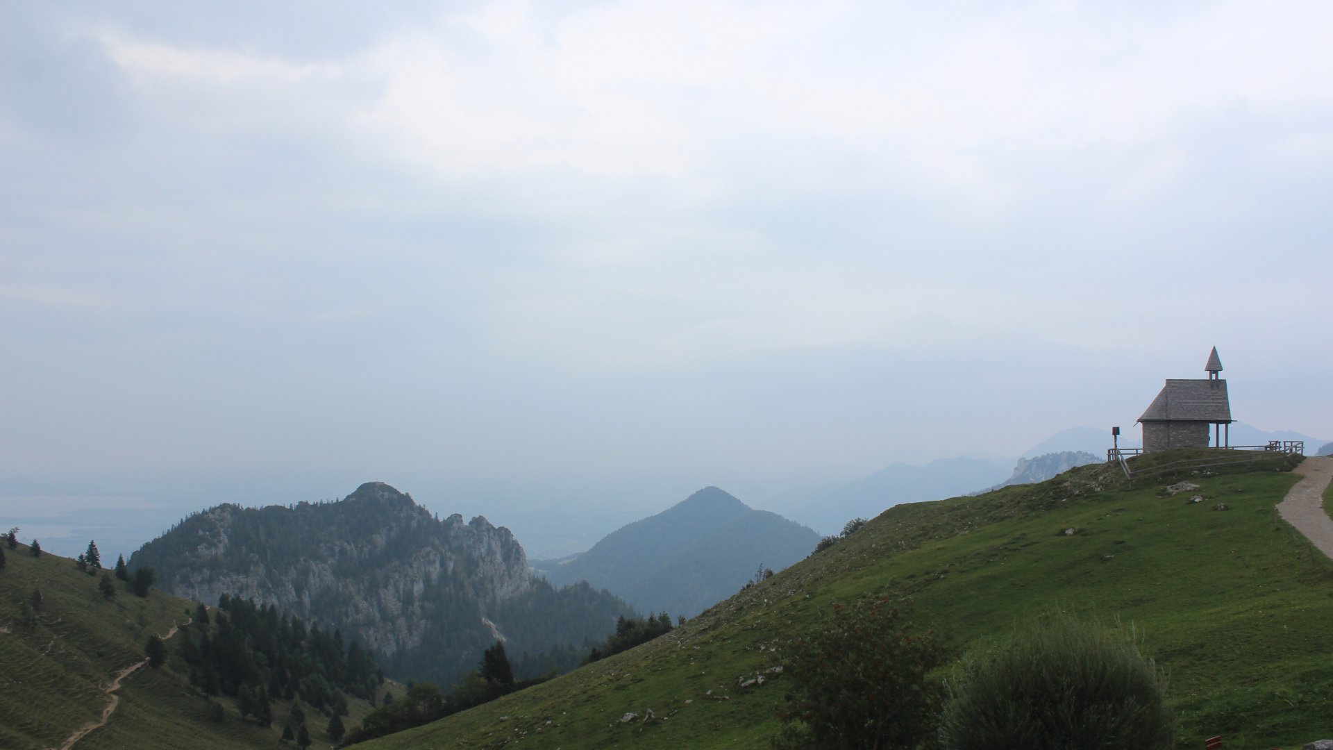 Live Ansicht Webcam Steinlingalm | Richtung Chiemsee